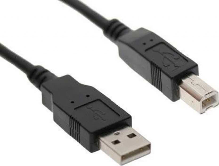 Кабель USB type A - USB type B Digitus USB 2.0 (AM/BM) 1.8m Black (AK-300102-018-S) - Фото 1