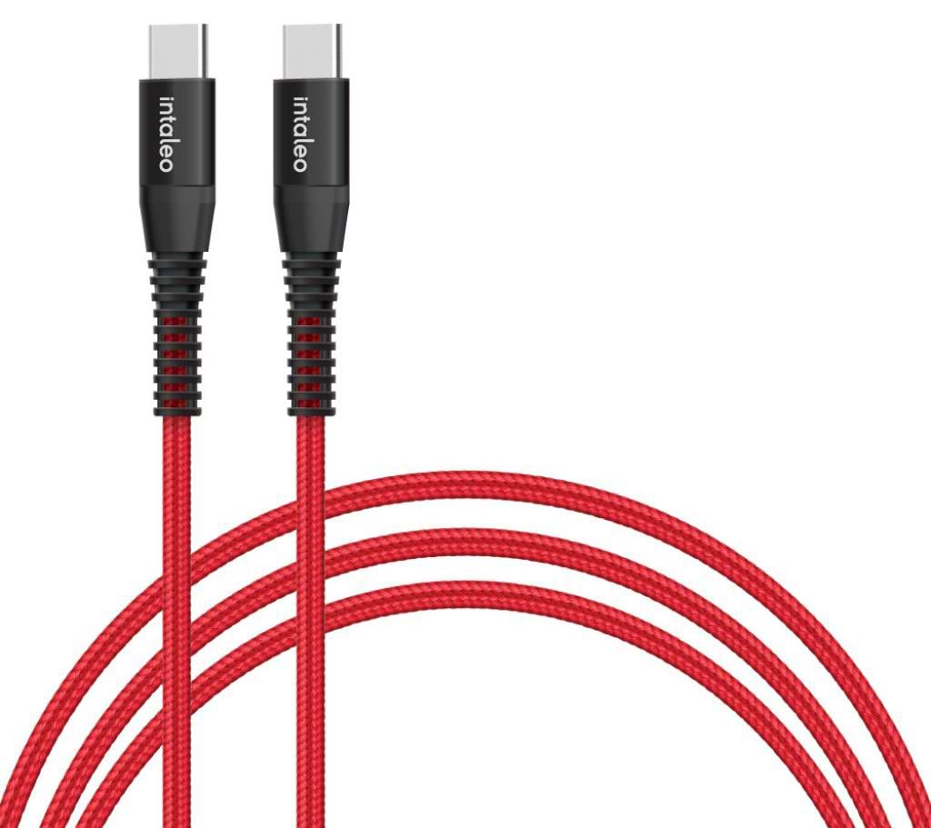 Кабель синхронізації даних Intaleo CBRNYTT1 USB Type-C-USB Type-C 1.2m Red (1283126504112)