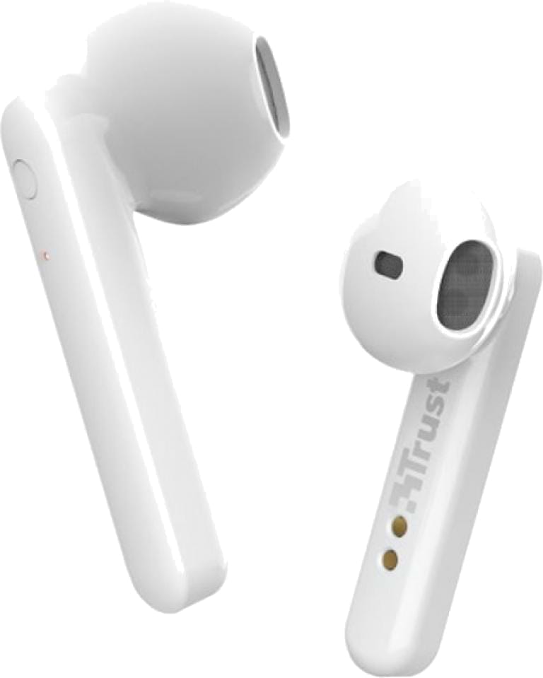 Наушники вкладыши беспроводные TWS Trust Primo Touch True Wireless Mic White (23783) - Фото 1