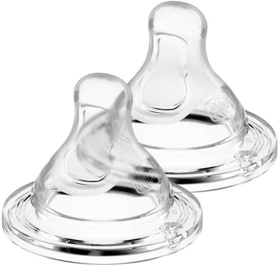 Малый поток соска детская силиконовая Chicco Physio 0м+ 2 шт. (20311.00) - Фото 1