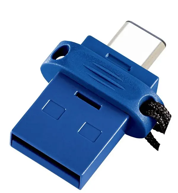 Фото - Флеш USB Verbatim DUAL DRIVE 3.2 Gen 1 / USB C 32GB Blue (49966)