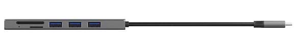 Фото - Хаб USB Trust Halyx Fast 3xUSB+Card Reader USB-C Aluminium (24191)