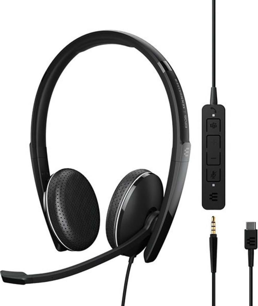 Гарнитура проводная Sennheiser ADAPT 165T USB-C II (1000906) - Фото 1