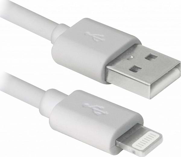 Фото - Кабель синхронизации данных REAL-EL USB 2.0 AM to Lightning MFI TPE 2 m White (EL123500056)