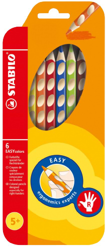 Фото - Набір олівців Stabilo 6 кол. EASYcolors (4006381398718)