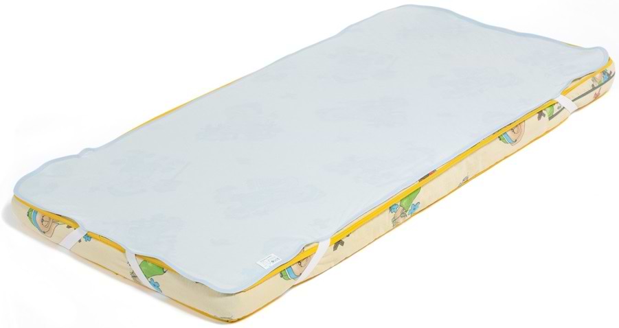 Наматрацник дитячий ЕКО ПУПС непромокаючий чохол Premium 60х120х12 Синій (ПНАМЧ12060с)