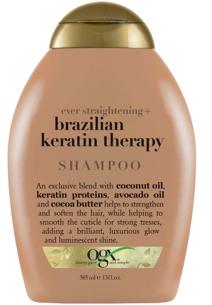 Шампунь жіночий OGX Brazilian Keratin Smooth для зміцнення волосся 385 мл (0022796976017)