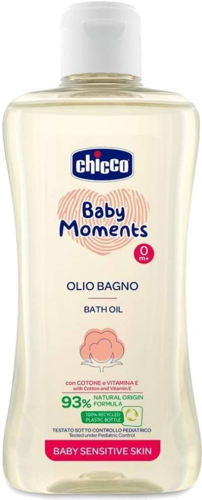 Фото - Масло детское для купания Chicco Baby Moments для чувствительной кожи 200 мл (10240.00)