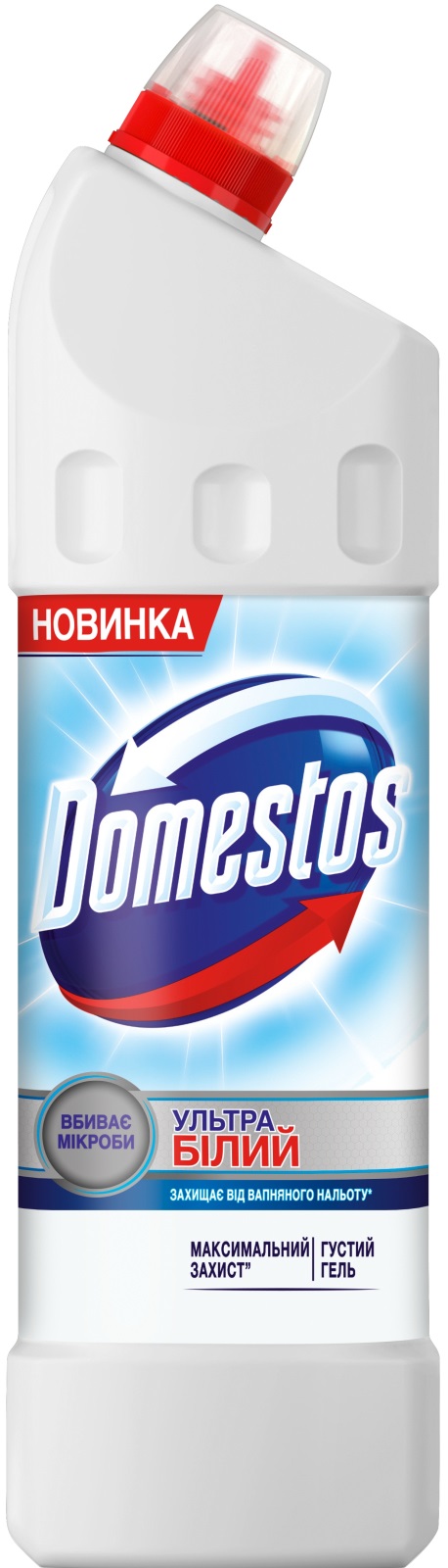 Засіб для чищення унітазу Domestos Ультра білий 1 л - Фото 1