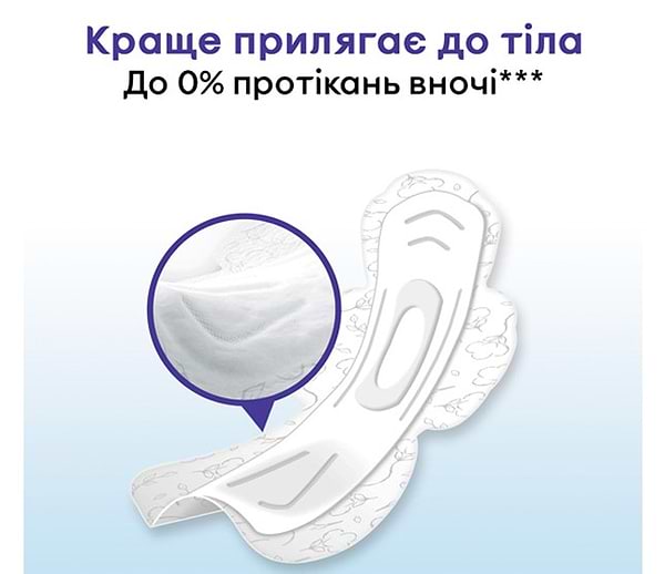 Фото - Прокладки гігієнічні Kotex Natural Night 6шт