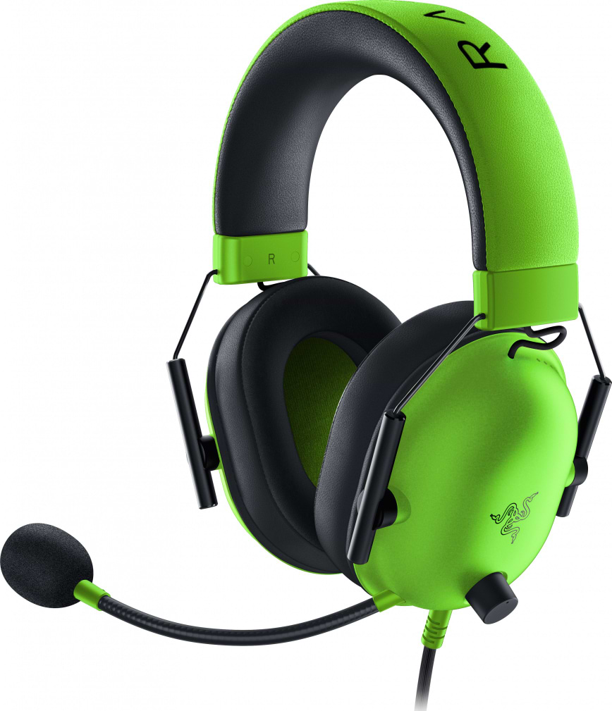 Гарнитура проводная игровая Razer Blackshark V2 X, Green (RZ04-03240600-R3M1) - Фото 1
