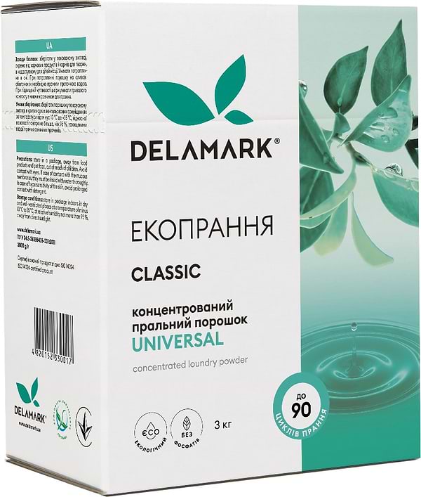 Фото - Стиральный порошок DeLaMark Universal 3 кг (4820152330017)