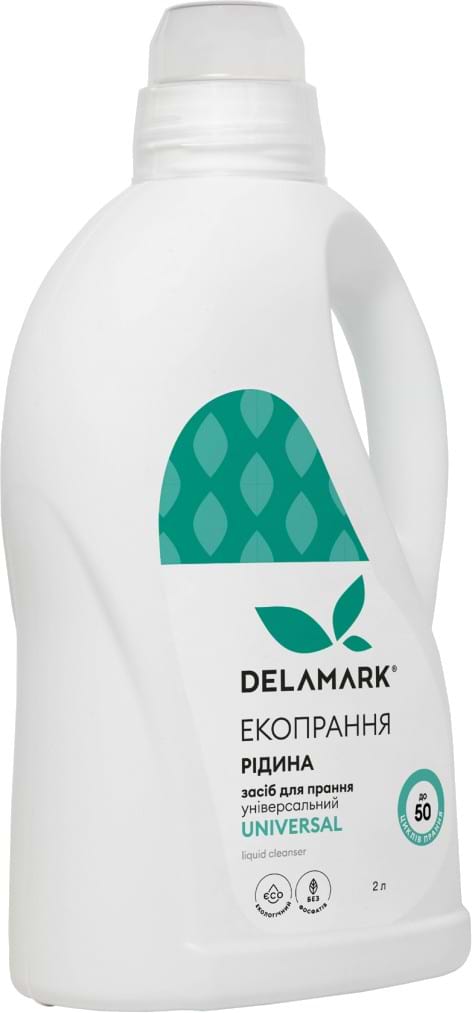 Фото - Гель для стирки DeLaMark Universal жидкость 2 л (4820152330895)
