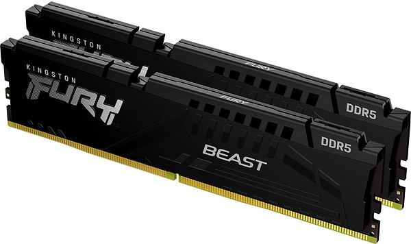 Фото - Память DDR Kingston DDR5 32Gb 5600MHz Fury Beast 2x16 (KF556C40BBK2-32)