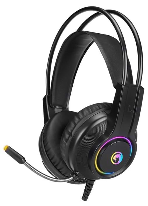 Гарнітура дротова ігрова Marvo HG8935 Multi-LED USB Black (HG8935) - Фото 1