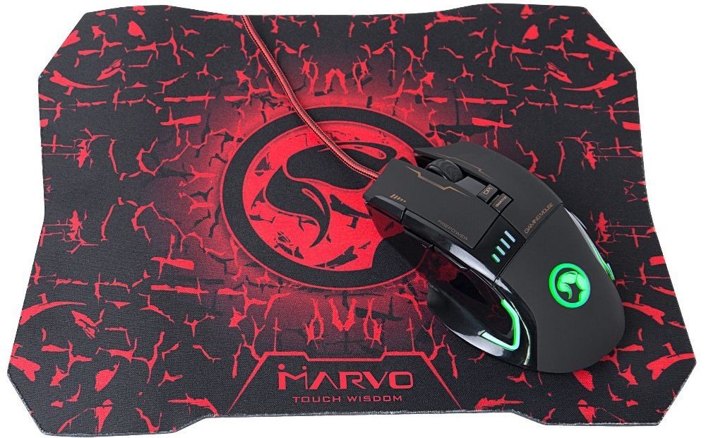 Фото - Миша дротова ігрова Marvo G909L+G1.MRV