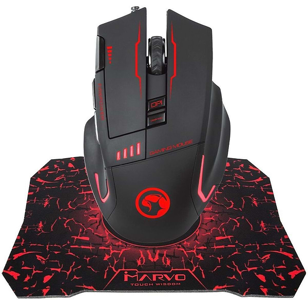 Фото - Миша дротова ігрова Marvo G909L+G1.MRV