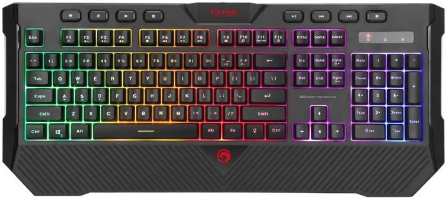 Клавіатура дротова ігрова Marvo K656 Rainbow UA/EN - Фото 1