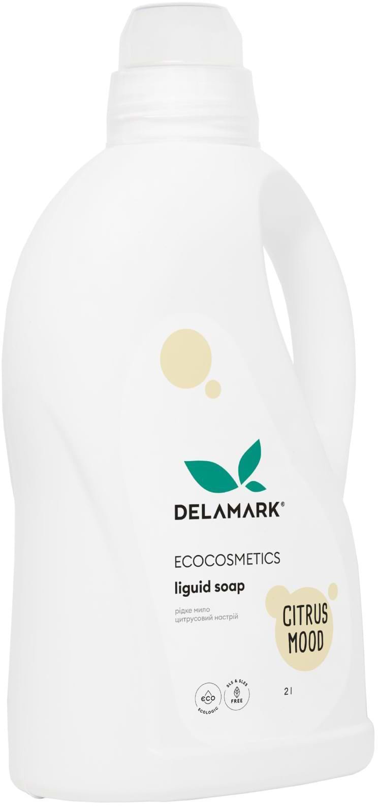 Купити Рідке мило для рук DeLaMark Цитрусовий настрій 2 л (4820152332714) - Фото 1 Рідке мило для рук DeLaMark Цитрусовий настрій 2 л (4820152332714) - Фото 1