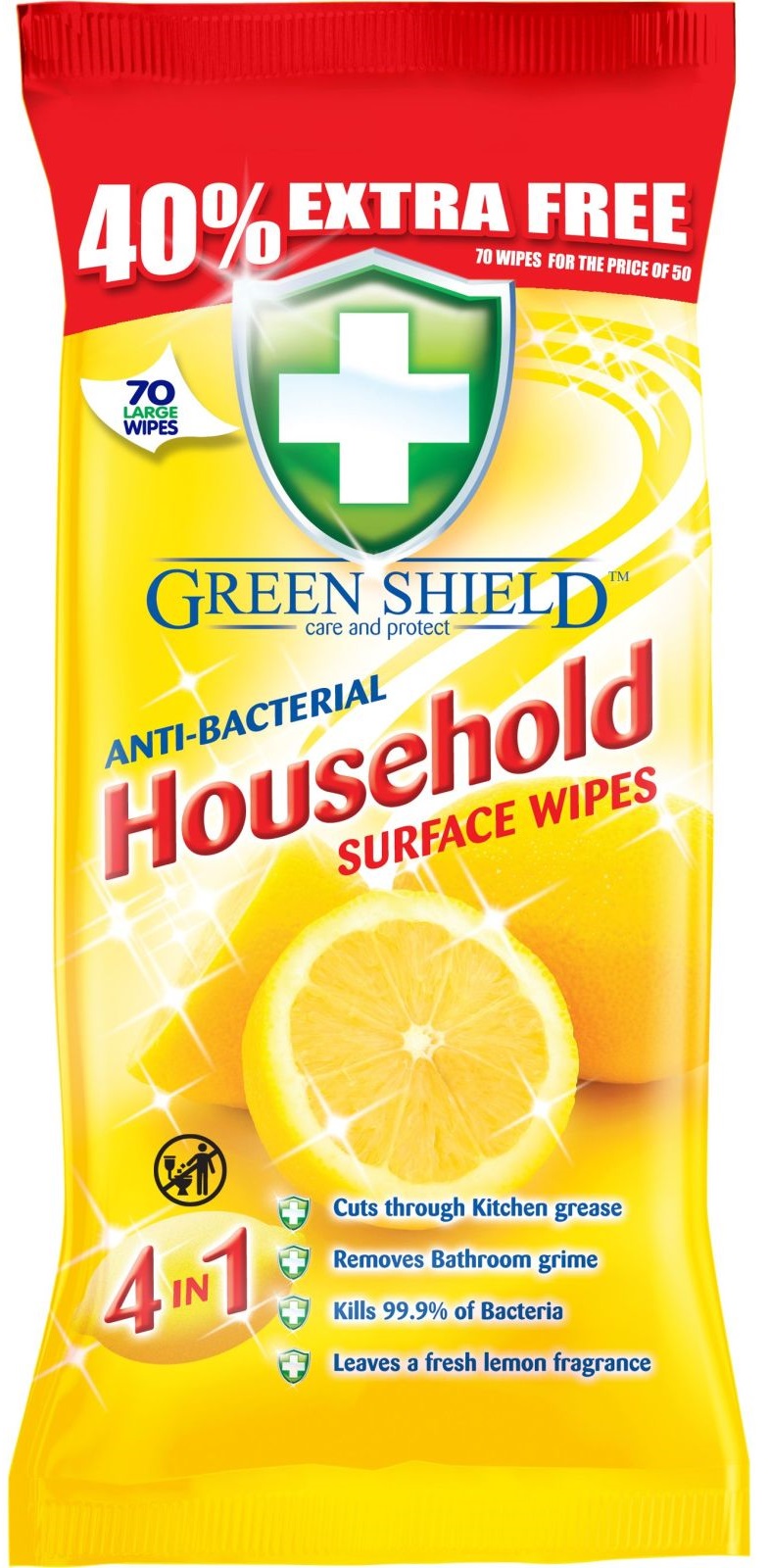 Серветка побутова Green Shield універсальні 70 шт. (5060110225316)