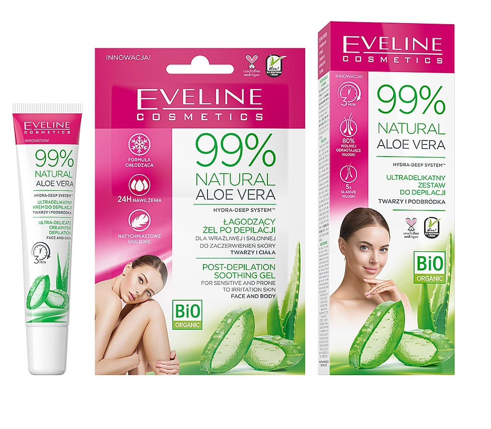 Крем для депіляції EVELINE 99% NATURAL ALOE VERA (5903416026839)