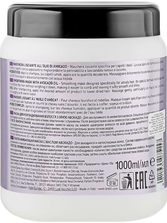 Фото - Маска для волосся Numero розгладжуюча з маслом авокадо 1000 мл (8011935075157)