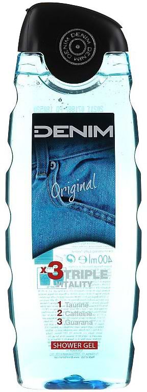 Гель для душа DENIM Original потрійна життєва сила 400 мл (8008970038025) - Фото 1