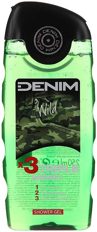 Гель для душа DENIM Wild тройная энергия 250 мл (8008970038957)