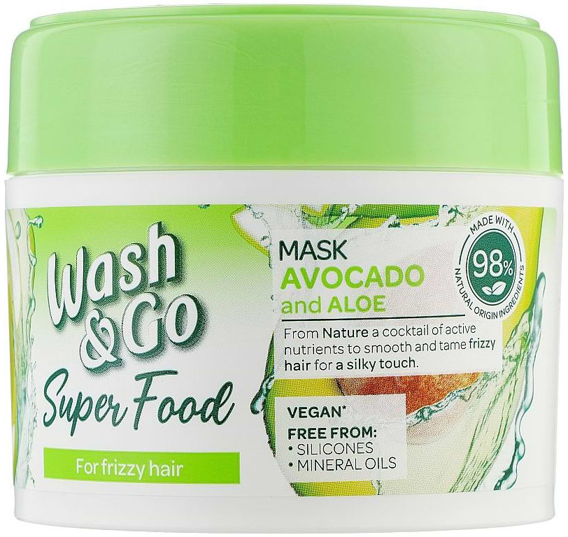 Маска для волос Wash&Go SUPER FOOD из авокадо и алоэ вера 300 мл (8008970053097)