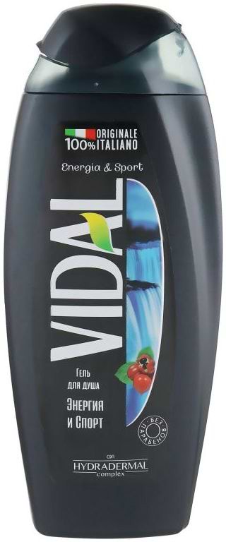 Гель для душа VIDAL Энергия и спорт 250 мл (8008970056067)