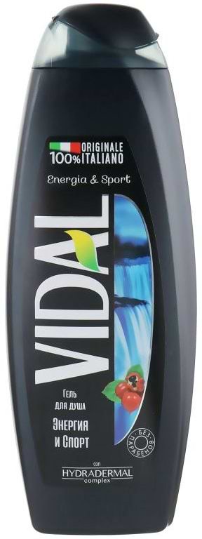 Гель для душа VIDAL Енергія і спорт 500 мл (8008970055381) - Фото 1