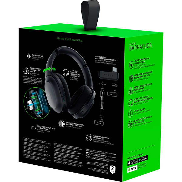 Фото - Гарнітура бездротова ігрова Razer Barracuda (RZ04-03790100-R3M1)