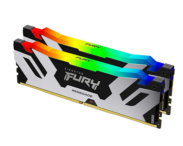 Фото - Память DDR Kingston DDR5 16GBx2/6400 FURY Renegade RGB (KF564C32RSAK2-32)