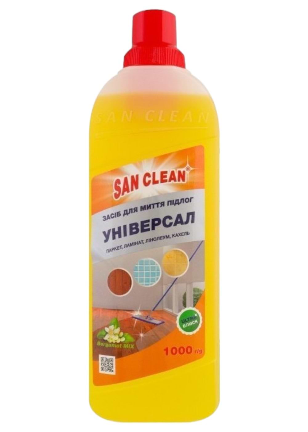 Засіб для чищення кухонної техніки San Clean Універсал 2000 з ароматом бергамоту 1000 мл (4820003543801) - Фото 1