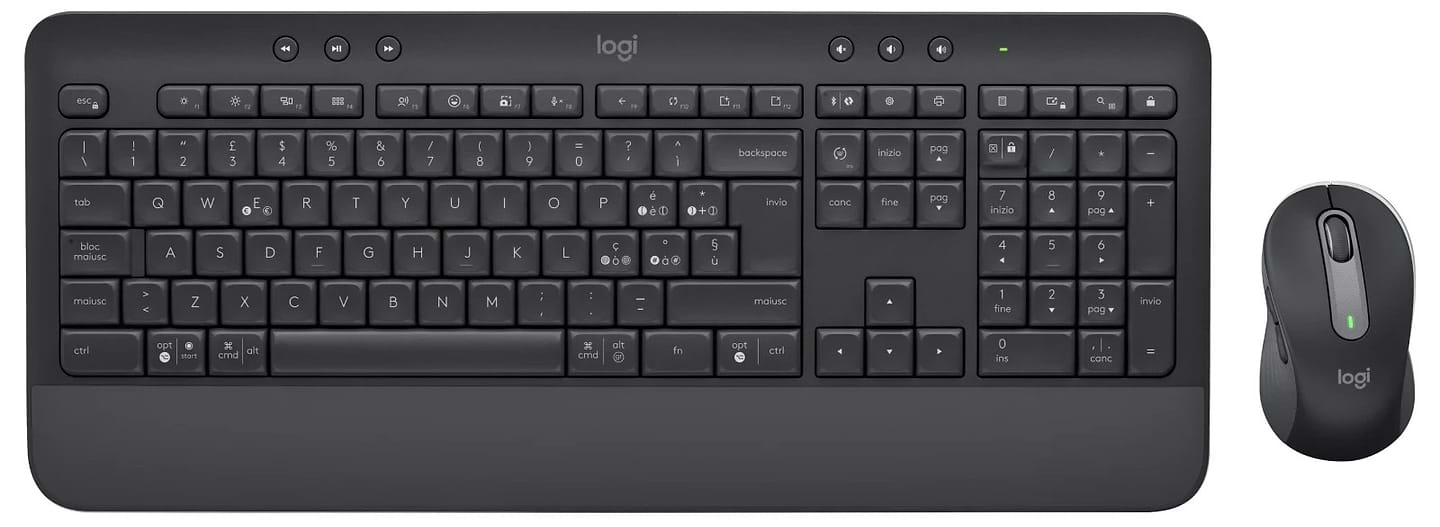 Клавіатура + миша бездротова Logitech MK650 Combo Graphite (920-011004) - Фото 1
