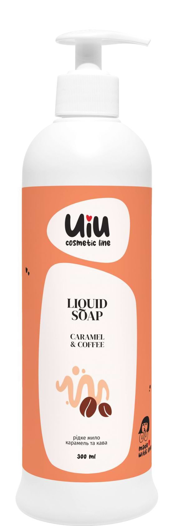 Рідке мило для рук DeLaMark Карамель& Кава 300 мл (4820152332882) - Фото 1