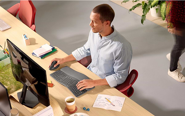 Фото - Клавиатура беспроводная Logitech K860 Ergo Graphite (920-010352)