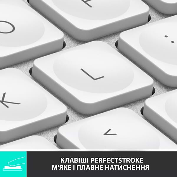 Фото - Клавіатура бездротова Logitech MX Keys Mini Pale Grey (920-010499)