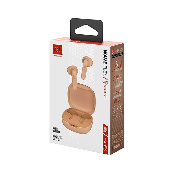 Фото - Наушники вкладыши беспроводные TWS JBL Wave Flex Beige (JBLWFLEXBEG)