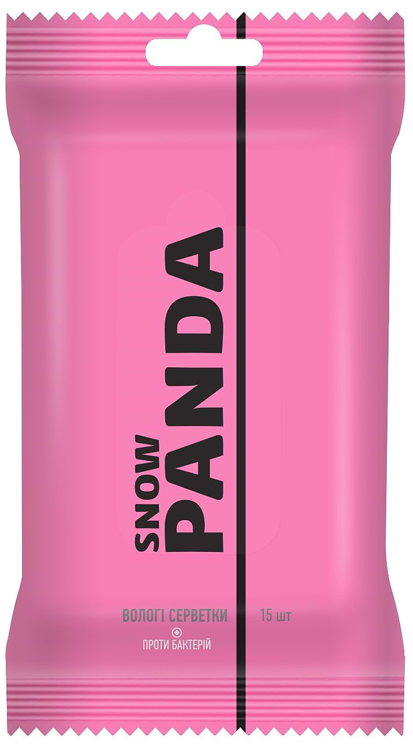 Фото - Серветки гігієнічні вологі Сніжна панда Сакура 15 шт. (4823019008708)