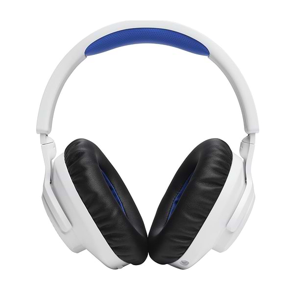 Фото - Гарнітура бездротова ігрова JBL Quantum 360P White/Blue (JBLQ360PWLWHTBLU)