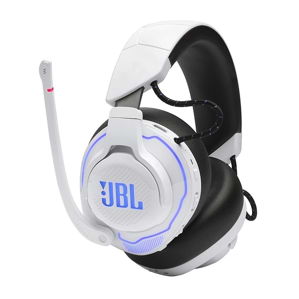 Фото - Гарнітура бездротова ігрова JBL Quantum 910P Console Wireless White/Blue (JBLQ910PWLWHTBLU)