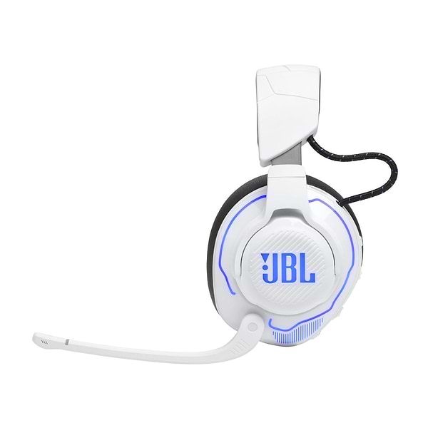 Фото - Гарнітура бездротова ігрова JBL Quantum 910P Console Wireless White/Blue (JBLQ910PWLWHTBLU)