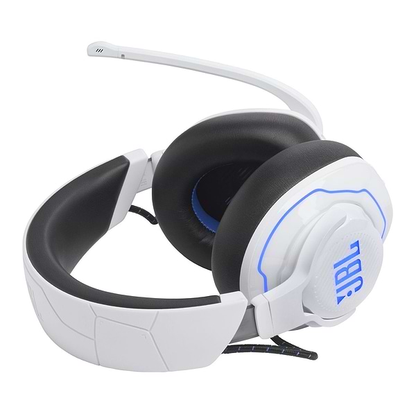 Фото - Гарнітура бездротова ігрова JBL Quantum 910P Console Wireless White/Blue (JBLQ910PWLWHTBLU)