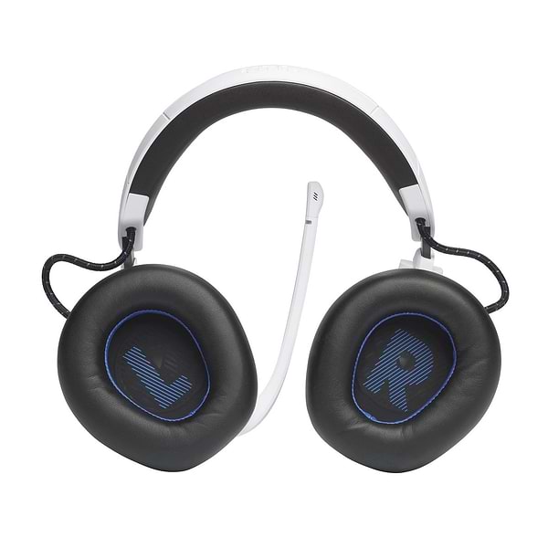 Фото - Гарнітура бездротова ігрова JBL Quantum 910P Console Wireless White/Blue (JBLQ910PWLWHTBLU)