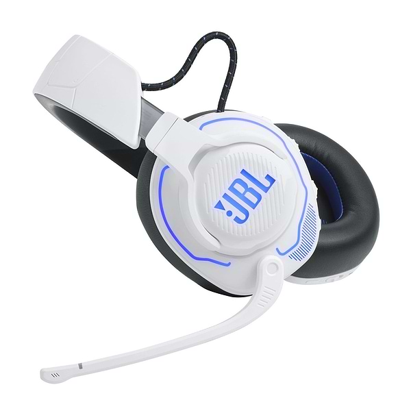 Фото - Гарнітура бездротова ігрова JBL Quantum 910P Console Wireless White/Blue (JBLQ910PWLWHTBLU)