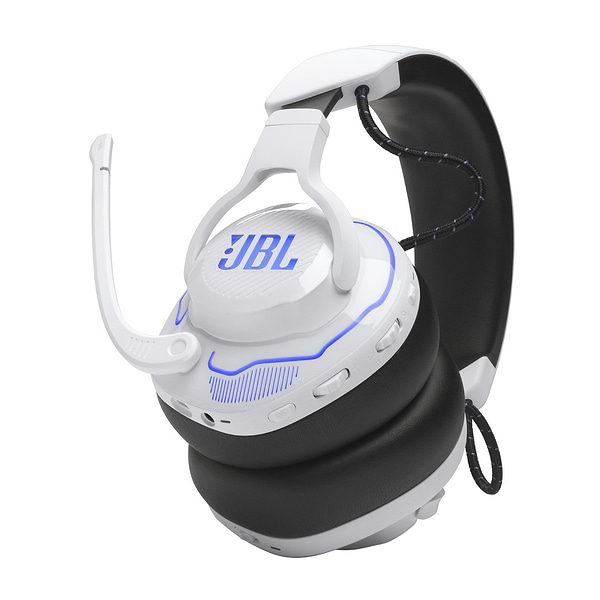 Фото - Гарнітура бездротова ігрова JBL Quantum 910P Console Wireless White/Blue (JBLQ910PWLWHTBLU)