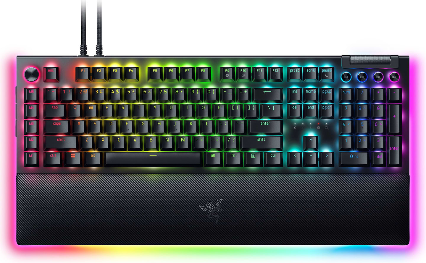 Клавіатура дротова ігрова Razer BlackWidow V4 Pro Yellow Switch (RZ03-04681800-R3M1)