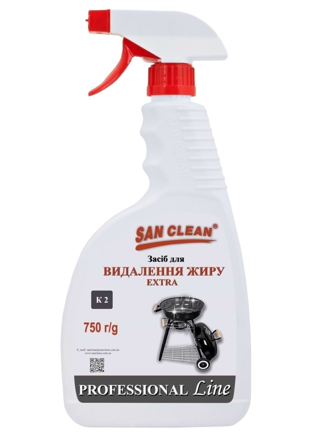 Купити Засіб для видалення жиру San Clean ROFESSIONAL Line 750 мл (4820003544617) - Фото 1 Засіб для видалення жиру San Clean ROFESSIONAL Line 750 мл (4820003544617) - Фото 1