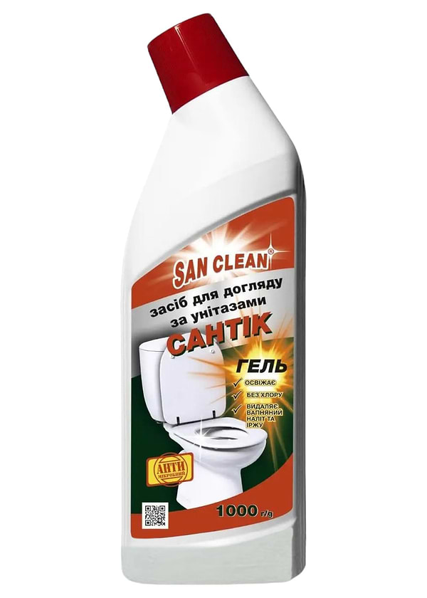 Фото - Средство для чистки унитаза San Clean Сантик 1000 мл (4820003545928)